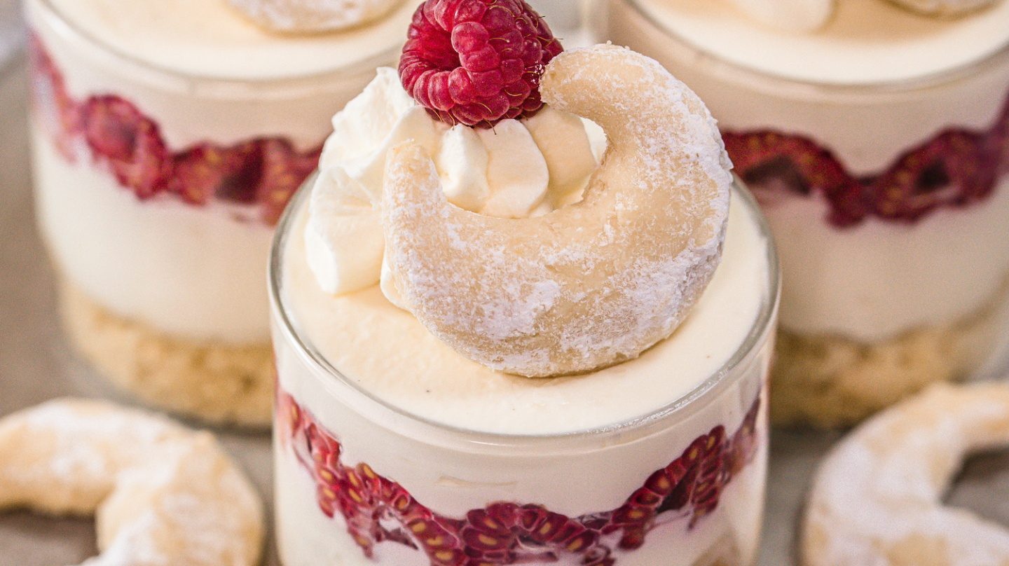 Vanillekipferl-dessert