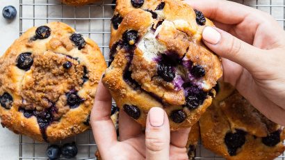 Muffintops med blåbær