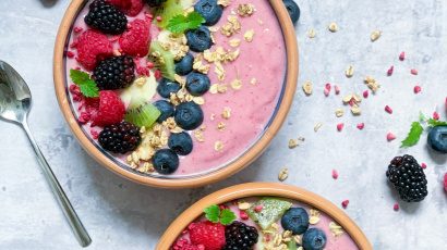 smoothie bowl med friske bær