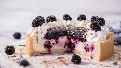 Brombær-cheesecake