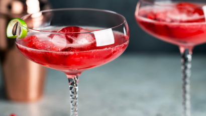 Hindbær-vodka-Martini