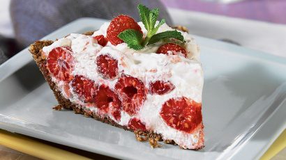 Nem hindbær-cheesecake