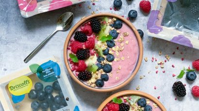 Smoothie bowl med friske bær