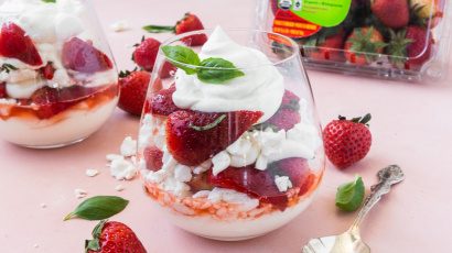 Eton Mess med Jordbær og Basilikum